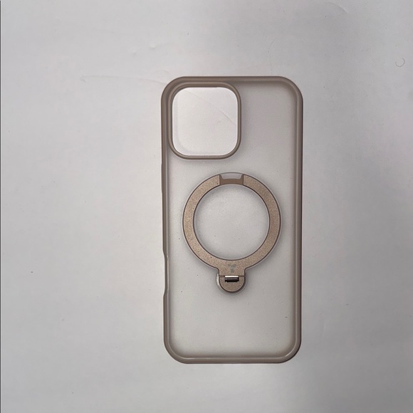 Torras Elegant Tan Phone Case with Ring Holder Gold - Picture 1 of 3